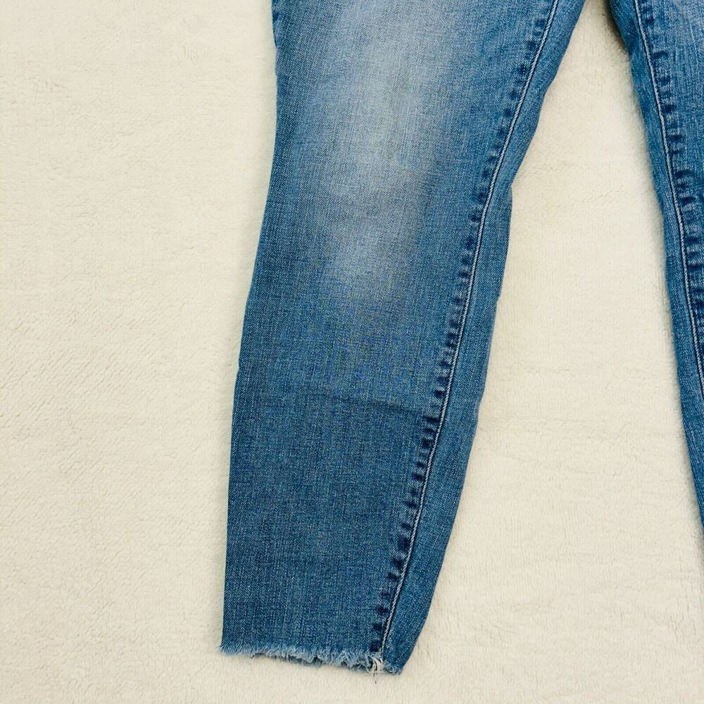 Lucky Brand Straight Ankle Crop Jeans 8/29 Mid Rise Dark Wash Denim - Picture 5 of 16